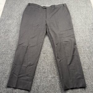 Canali Tessuto Wool Dress Pants Men's 40x32 Charcoal With Trafalgar Suspenders